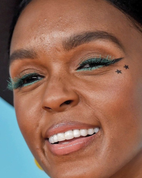 Janelle Monáe's Celebrity Face close up 