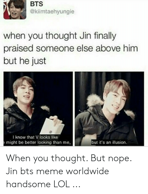 Funny Bts memes Jin