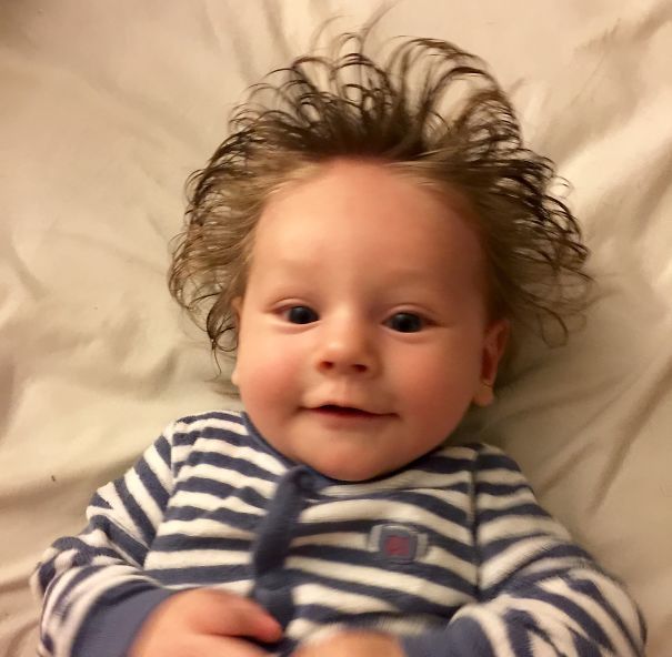 funny cute baby hair pics 