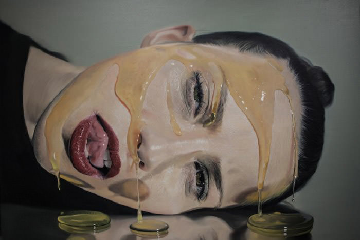 honey covered face by mike dargas