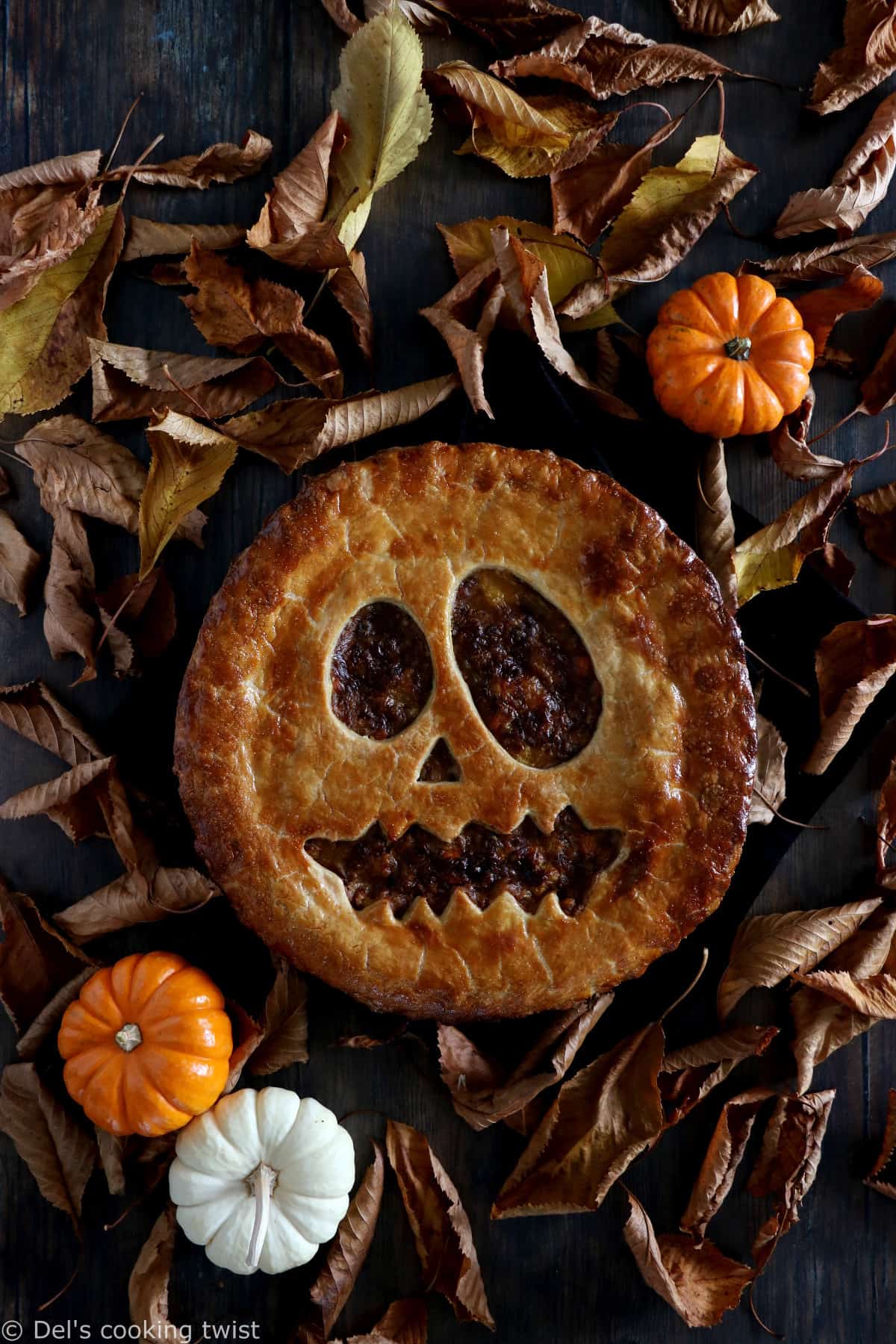 Jack O Lantern Vegetarian Pot Pie 2